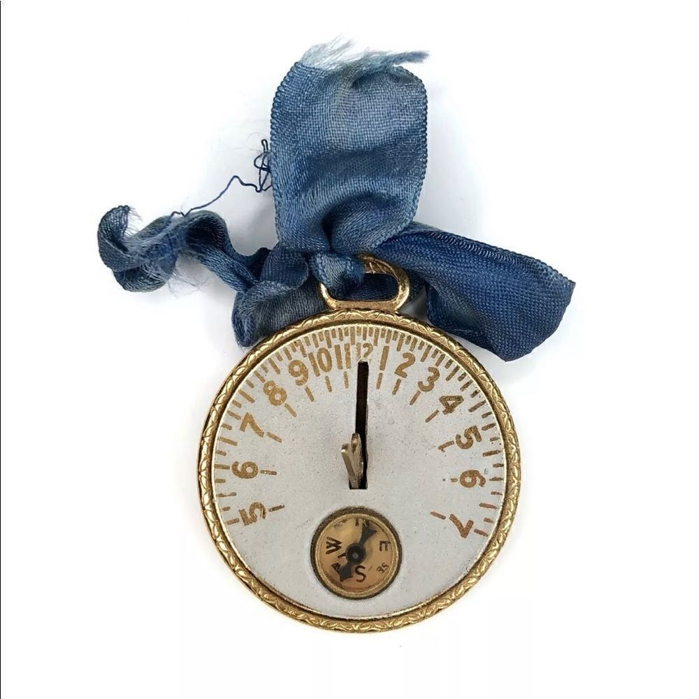 Lovely whimsical antique compass charm